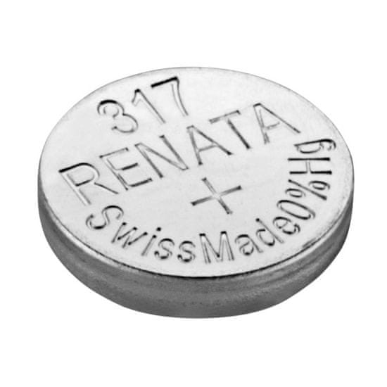 Renata 317 gumb baterija za ure 317 • 1,55 V | Alkaline