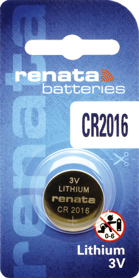 Renata CR2016 MFR litijeva gumb baterija CR2016 • 3 V | Lithium