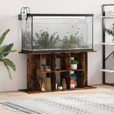 Vidaxl Stojalo za akvarij dimljeni hrast 120x40x60 cm inženirski les