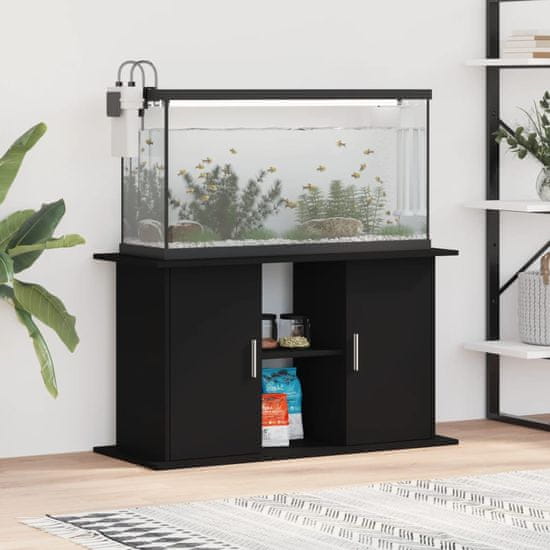 Vidaxl Stojalo za akvarij črno 101x41x58 cm inženirski les