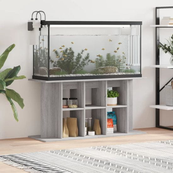 Vidaxl Stojalo za akvarij betonsko sivo 120x40x60 cm inženirski les