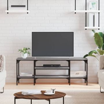 Vidaxl vidaXL TV stojalo, sivo, hrast sonoma, 121x35x45 cm