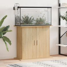 Vidaxl Stojalo za akvarij sonoma hrast 81x36x73 cm inženirski les