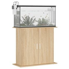 Vidaxl Stojalo za akvarij sonoma hrast 81x36x73 cm inženirski les