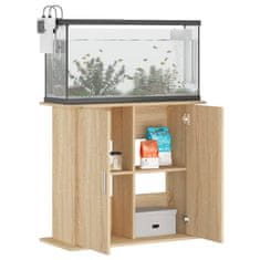 Vidaxl Stojalo za akvarij sonoma hrast 81x36x73 cm inženirski les