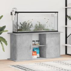 Vidaxl Stojalo za akvarij betonsko sivo 121x41x58 cm inženirski les