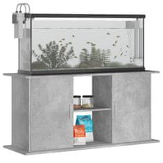Vidaxl Stojalo za akvarij betonsko sivo 121x41x58 cm inženirski les