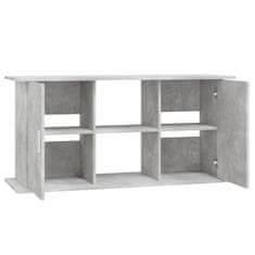 Vidaxl Stojalo za akvarij betonsko sivo 121x41x58 cm inženirski les