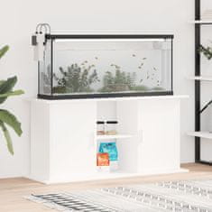 Vidaxl Stojalo za akvarij belo 121x41x58 cm inženirski les