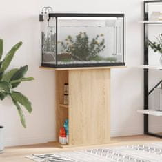 shumee vidaXL Stojalo za akvarij sonoma hrast 75x36x72,5 cm inženirski les