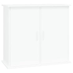 Greatstore Stojalo za akvarij belo 81x36x73 cm inženirski les