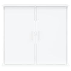 Greatstore Stojalo za akvarij belo 81x36x73 cm inženirski les
