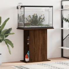 shumee vidaXL Stojalo za akvarij rjavi hrast 75x36x72,5 cm inženirski les