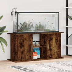 Vidaxl Stojalo za akvarij dimljeni hrast 121x41x58 cm inženirski les