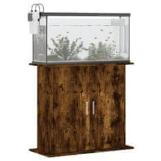 Vidaxl Stojalo za akvarij dimljeni hrast 81x36x73 cm inženirski les