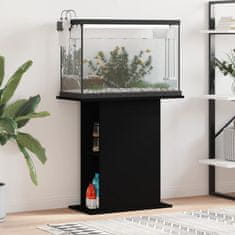 shumee vidaXL Stojalo za akvarij črno 75x36x72,5 cm inženirski les