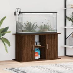 Vidaxl Stojalo za akvarij rjavi hrast 101x41x58 cm inženirski les