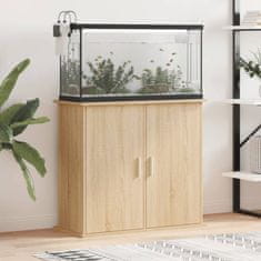 Vidaxl Stojalo za akvarij sonoma hrast 81x36x73 cm inženirski les