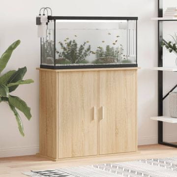 Vidaxl vidaXL Omarica za akvarij, hrast sonoma, 81x36x73 cm
