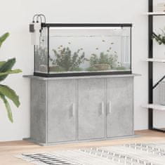 Vidaxl Stojalo za akvarij betonsko sivo 101x41x58 cm inženirski les