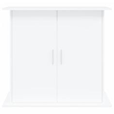 Vidaxl Stojalo za akvarij belo 81x36x73 cm inženirski les