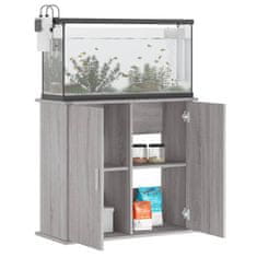 Vidaxl Stojalo za akvarij siva sonoma 81x36x73 cm inženirski les
