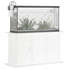 Vidaxl Stojalo za akvarij belo 101x41x58 cm inženirski les