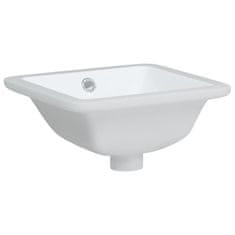 Vidaxl Kopalniški umivalnik bel 30,5x27x14 cm pravokoten keramičen