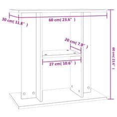 Greatstore Stojalo za akvarij sonoma hrast 60x30x60 cm inženirski les