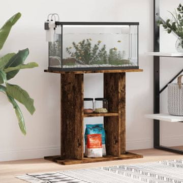 Vidaxl vidaXL Omarica za akvarij dimljen hrast 60x30x60 cm