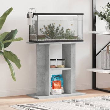 Vidaxl vidaXL Omarica za akvarij betonsko siva 60x30x60 cm