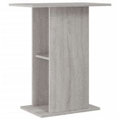 Vidaxl Stojalo za akvarij siva sonoma 60,5x36x72,5 cm inženirski les