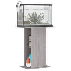 Vidaxl Stojalo za akvarij siva sonoma 60,5x36x72,5 cm inženirski les