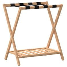 Vidaxl Stojalo za prtljago 68x38x58 cm bambus