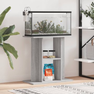 Vidaxl Stojalo za akvarij siva sonoma 60x30x60 cm inženirski les