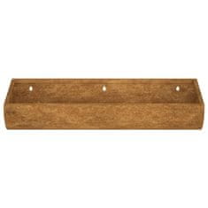 Vidaxl Vrtno stensko korito 50x16x10 cm corten jeklo