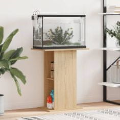 Vidaxl Stojalo za akvarij sonoma hrast 60,5x36x72,5 cm inženirski les