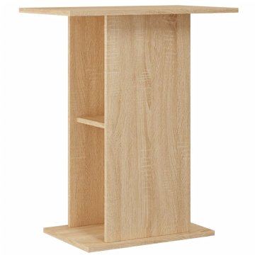 Vidaxl Stojalo za akvarij, hrast sonoma, 60,5 x 36 x 72,5 cm, inženirski les