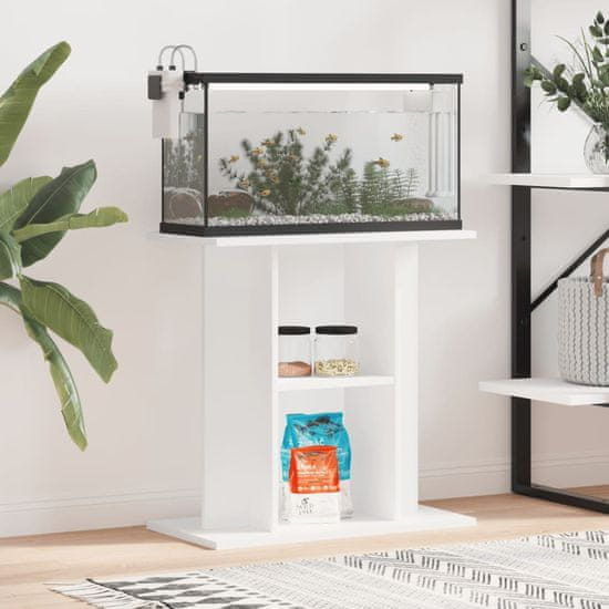 Vidaxl Stojalo za akvarij belo 60x30x60 cm inženirski les