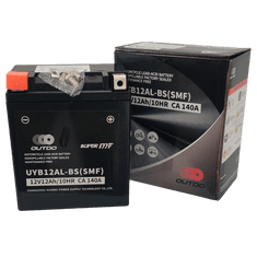 Outdo UYB12AL-BS(SMF) akumulator za motor YB12AL-A • 12V 12Ah • DXŠXV: 78x134x156 • CCA 140 A