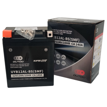 Outdo UYB12AL-BS(SMF) akumulator za motor YB12AL-A • 12V 12Ah • DXŠXV: 78x134x156 • CCA 140 A