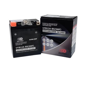 Outdo UYB12A-BS(SMF) akumulator za motor YB12A-A • 12V 12Ah • DXŠXV: 134x78x156 • CCA 140 A