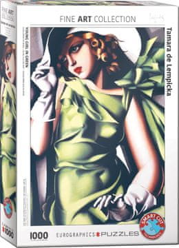EuroGraphics Puzzle Dekle v zeleni barvi 1000 kosov
