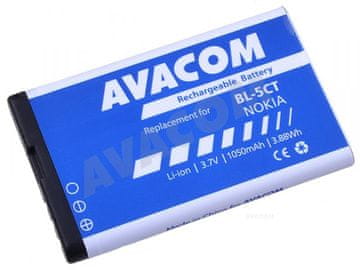 Avacom Baterija za Nokia 6303, 6730, C5 Li-Ion 3,7V 1050mAh (nadomestna baterija BL-5CT) - ni originalna