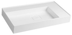 SAPHO GODIVA Eleganten Marmorni Umivalnik 83x44cm - Brez Odpora, Bela