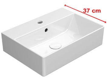 Gsi GSI KUBE X Samostoječi Keramični Umyvadlo 50x37cm z Antibakterijsko Glazuro
