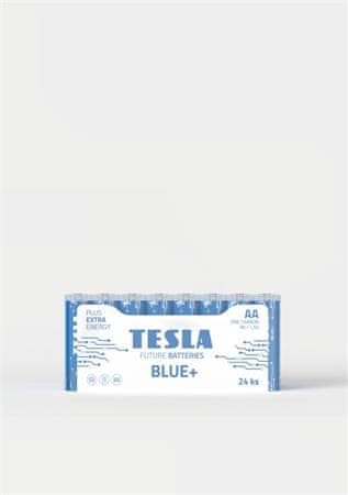 TESLA AA BLUE+ cinkov ogljik, 24 kosov folije, ND