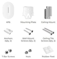 ALTA AP6 - Wi-Fi 6 AP, 2,4/5 GHz, do 3 Gb/s, upravljanje v oblaku, filtriranje vsebin, 1x Gbit RJ45, PoE+