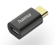 Hama adapter, USB-C - mikro USB ženski - USB-C moški (00201531)