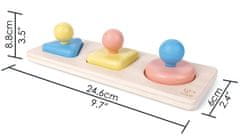 Hape Montessori osnovne oblike na tabli z ogledalom